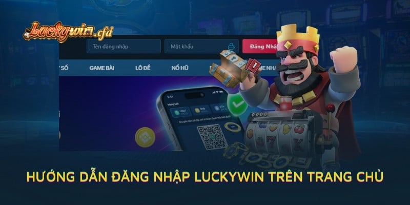 Hướng dẫn đăng nhập LUCKYWIN trên trang chủ